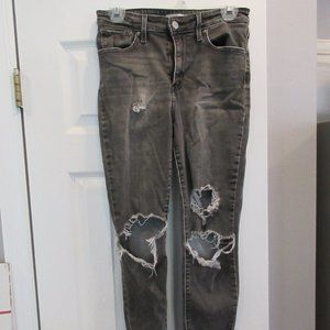 Levi's 721 Distressed Skinny High Rise Jeans size 29